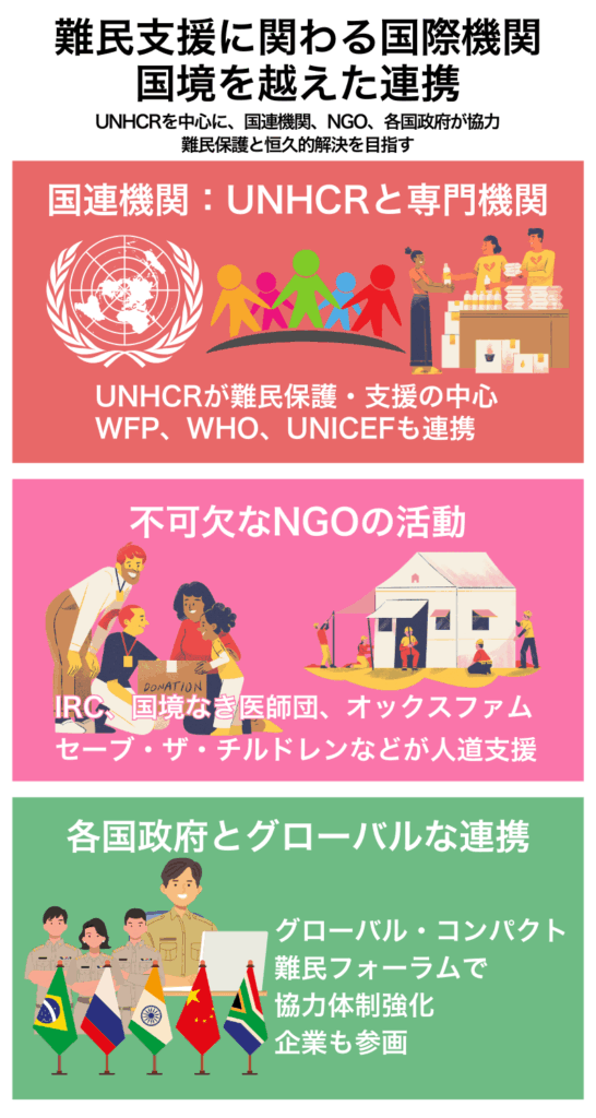 難民支援に関わる国際機関